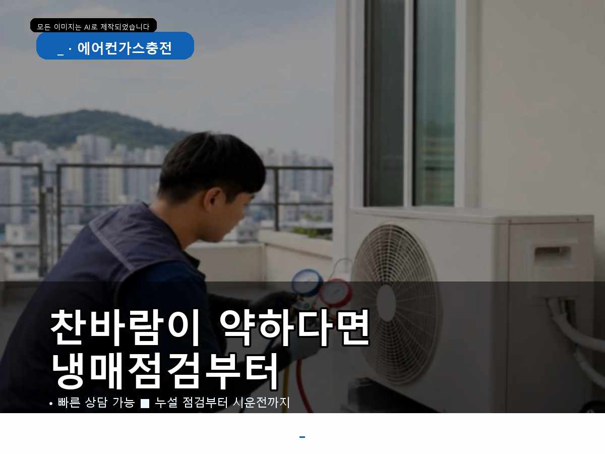 유성구 에어컨가스충전, 가스 부족인지 헷갈릴 때 보는 Q&A