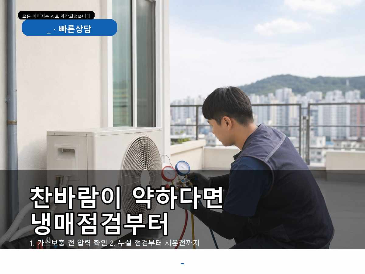 중구 에어컨가스충전 중촌동, 냉방이 안 잡힐 때 가스만 넣어도 될까요?