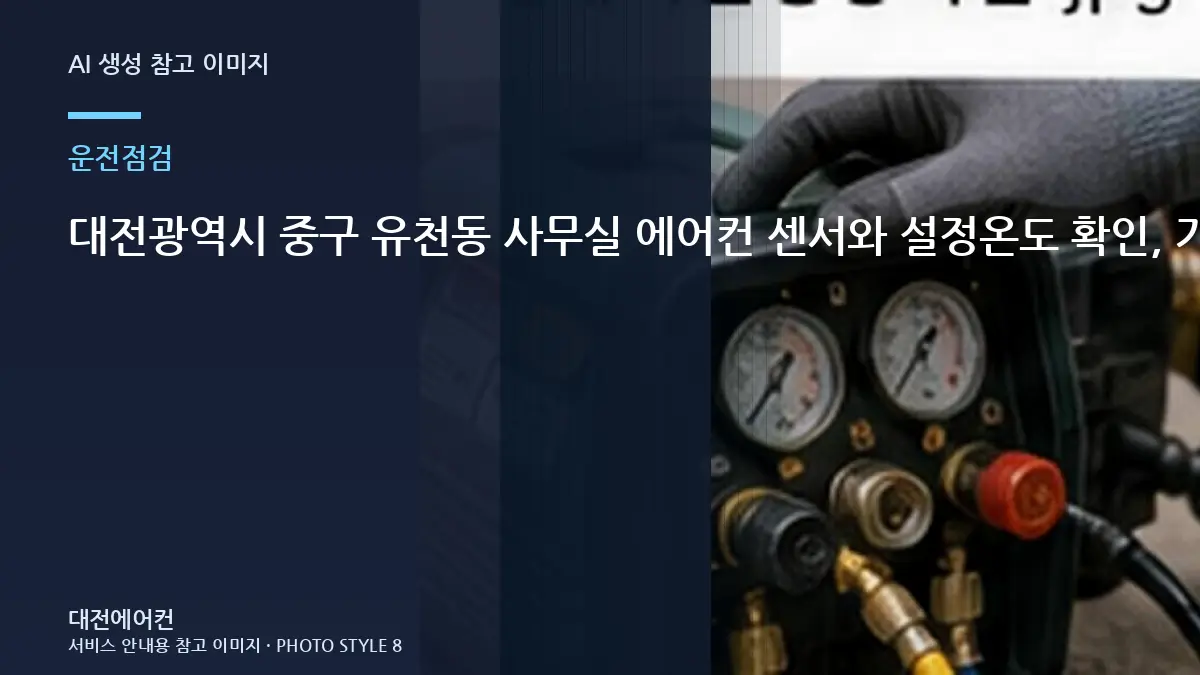 대전광역시 중구 유천동 사무실 에어컨 센서와 설정온도 확인, 가스충전 전에 먼저 확인하는 이유